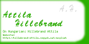 attila hillebrand business card